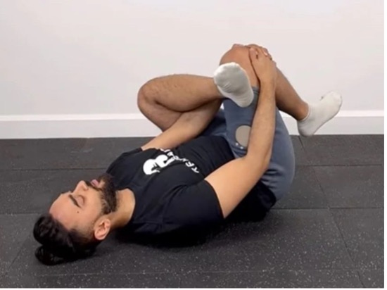 Figure-Four Stretch gluteo