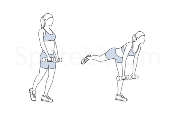 Single Leg Deadlift equilibrio